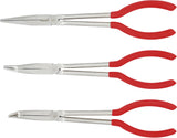 LONG NOSE PLIERS SET | STRAIGHT / BENT | 260 - 285 MM | 3 PCS. (415)