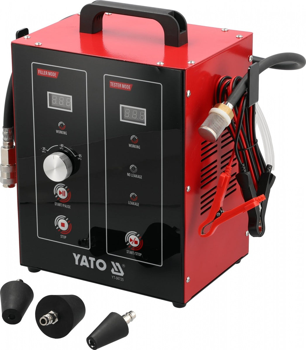 COOLING SYSTEM PRESSURE TESTING AND REFILLING KIT | 12 V DC | 30 W | 0.2 MPA (YT-06725)
