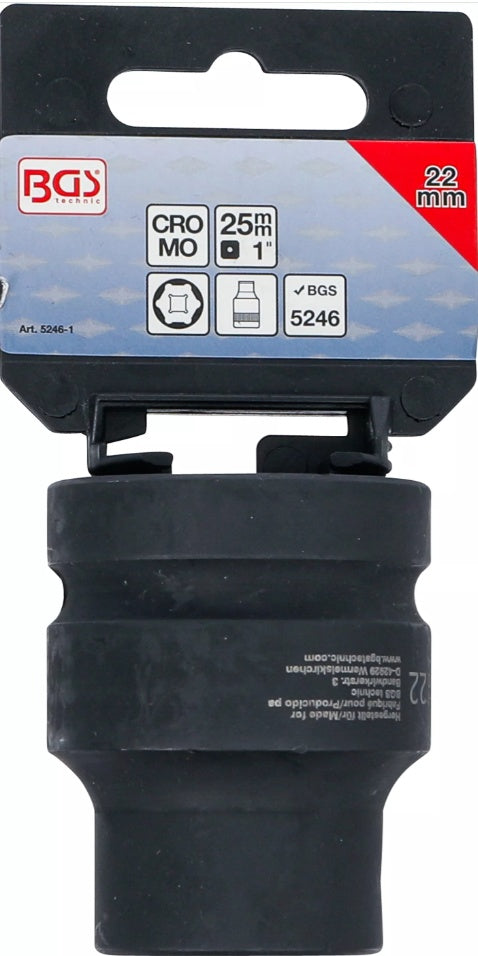 BIT ADAPTOR | FOR BGS 5246 | 25 MM (1") DRIVE - INTERNAL HEXAGON 22 MM (5246-1)
