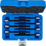 BIT SOCKET SET | 6.3 MM (1/4") DRIVE | T-STAR (FOR TORX) T10 - T50 | 9 PCS. (8618)