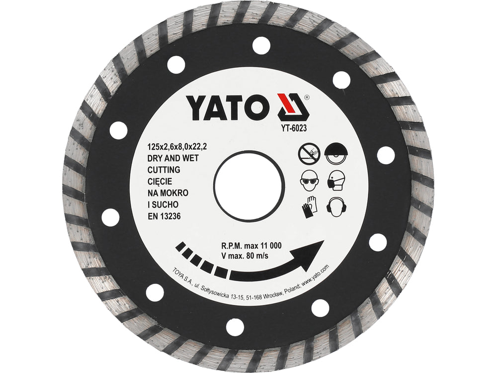 DIAMOND BLADE "TURBO" - 125 (YT-6023)