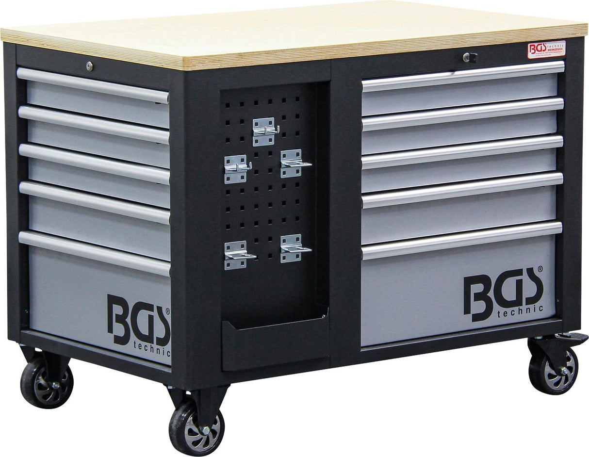 WORKSHOP TROLLEY | 2X 5 DRAWERS | 1 CABINET | EMPTY (4199)