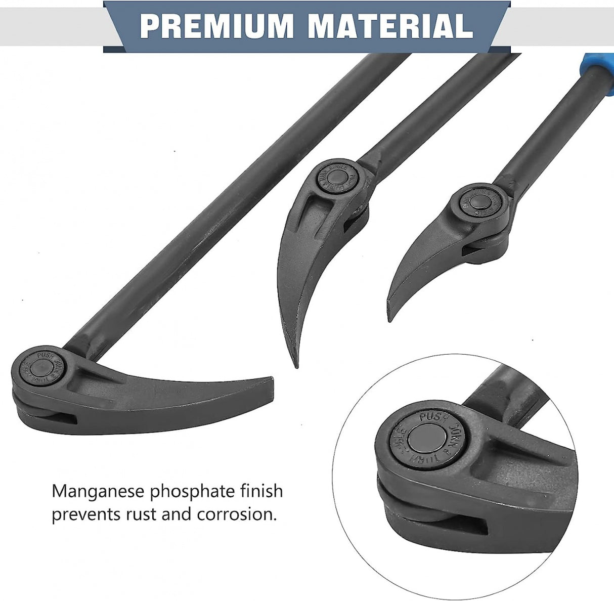 TIRE LEVER SET | TELESCOPIC WITH FLEX HANDLE | 11 DIRECTIONS | 3 PCS. (APB3S)