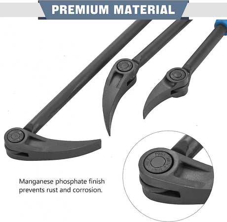 TIRE LEVER SET | TELESCOPIC WITH FLEX HANDLE | 11 DIRECTIONS | 3 PCS. (APB3S)