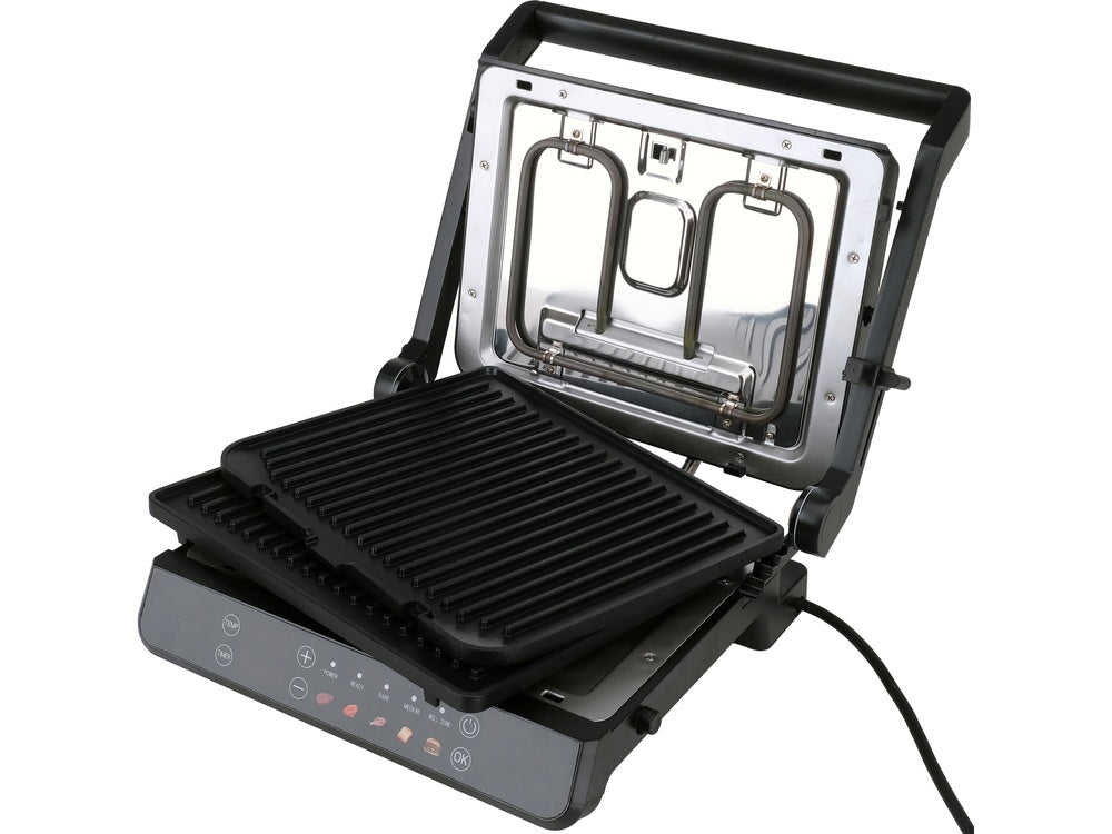 ELECTRIC GRILL, WAFFLE MAKER 2IN1 2000W, LED CONTROL PANEL (67440)