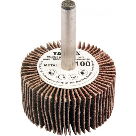FLAP WHEEL W. SHAFT 40X20X6 P40 (YT-83351)