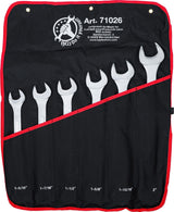 COMBINATION SPANNER SET | XXL | INCH SIZES | 1.5/16" - 2" | 6 PCS. (71026)