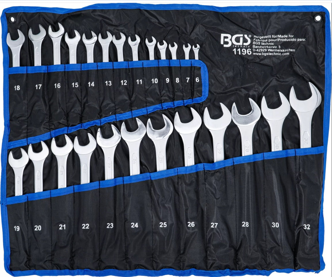 COMBINATION SPANNER SET | 6 - 32 MM | 25 PCS. (1196)
