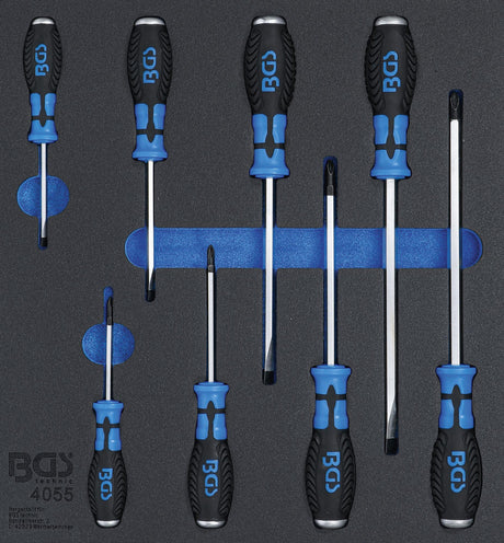TOOL TRAY 2/3: CROSS AND SLOT SCREWDRIVERS | 8 PCS. (4055)