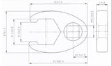 CROWFOOT SPANNER | 20 MM (3/4") DRIVE | 41 MM (1759-41)