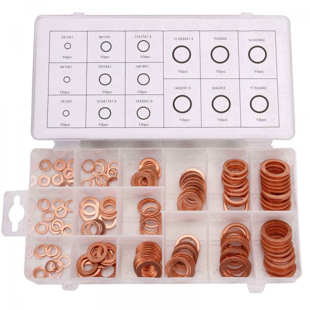 COPPER WASHER SET | 150 PCS. (SK01001)