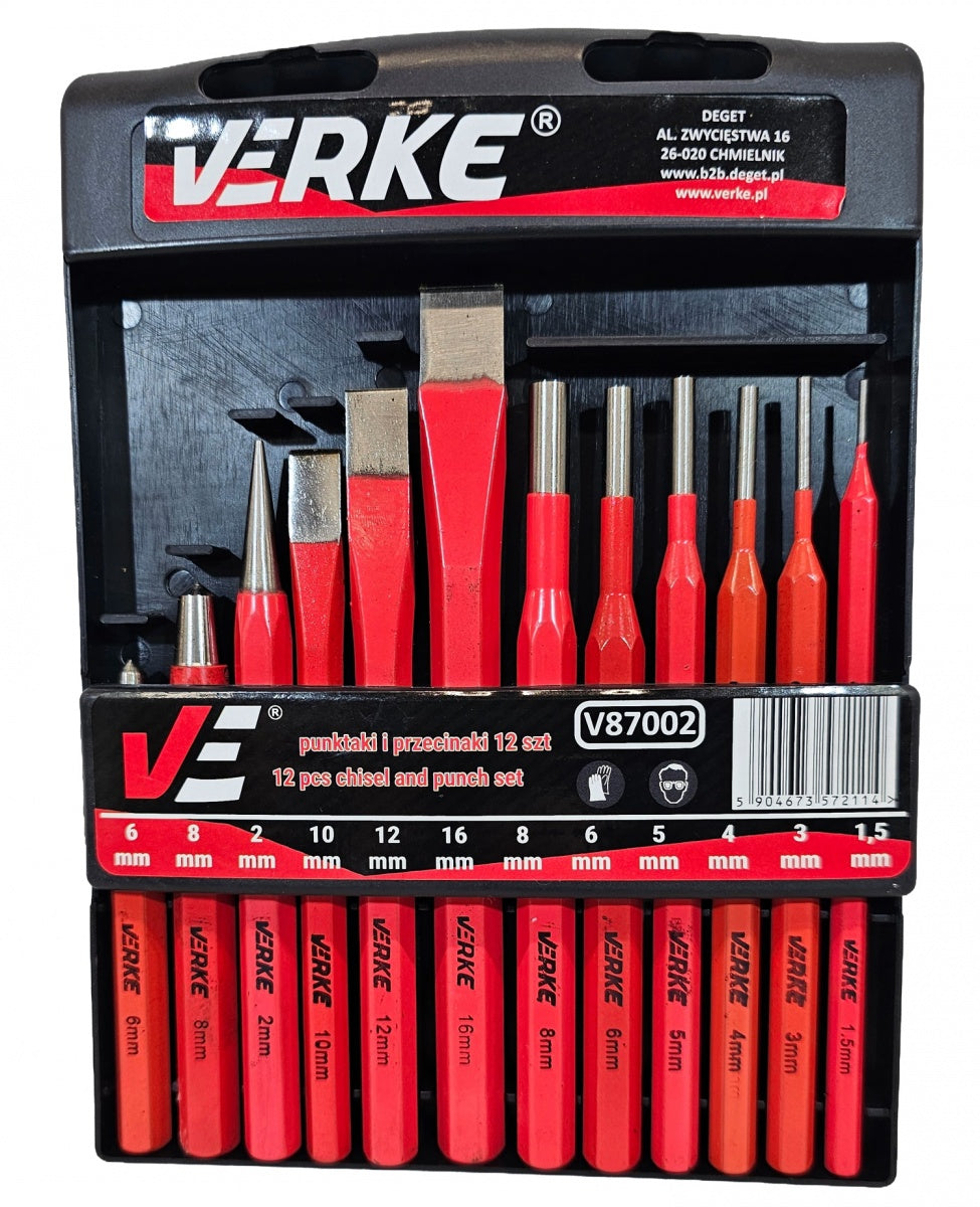 CHISEL AND PUNCH SET | 12 PCS. (FT00035)