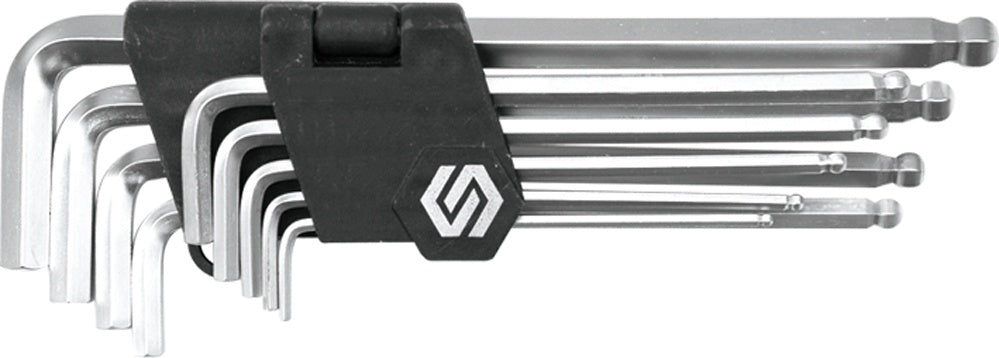 HEX KEY W. BALL SET 9PCS 2.5-10MM CRV (56475)