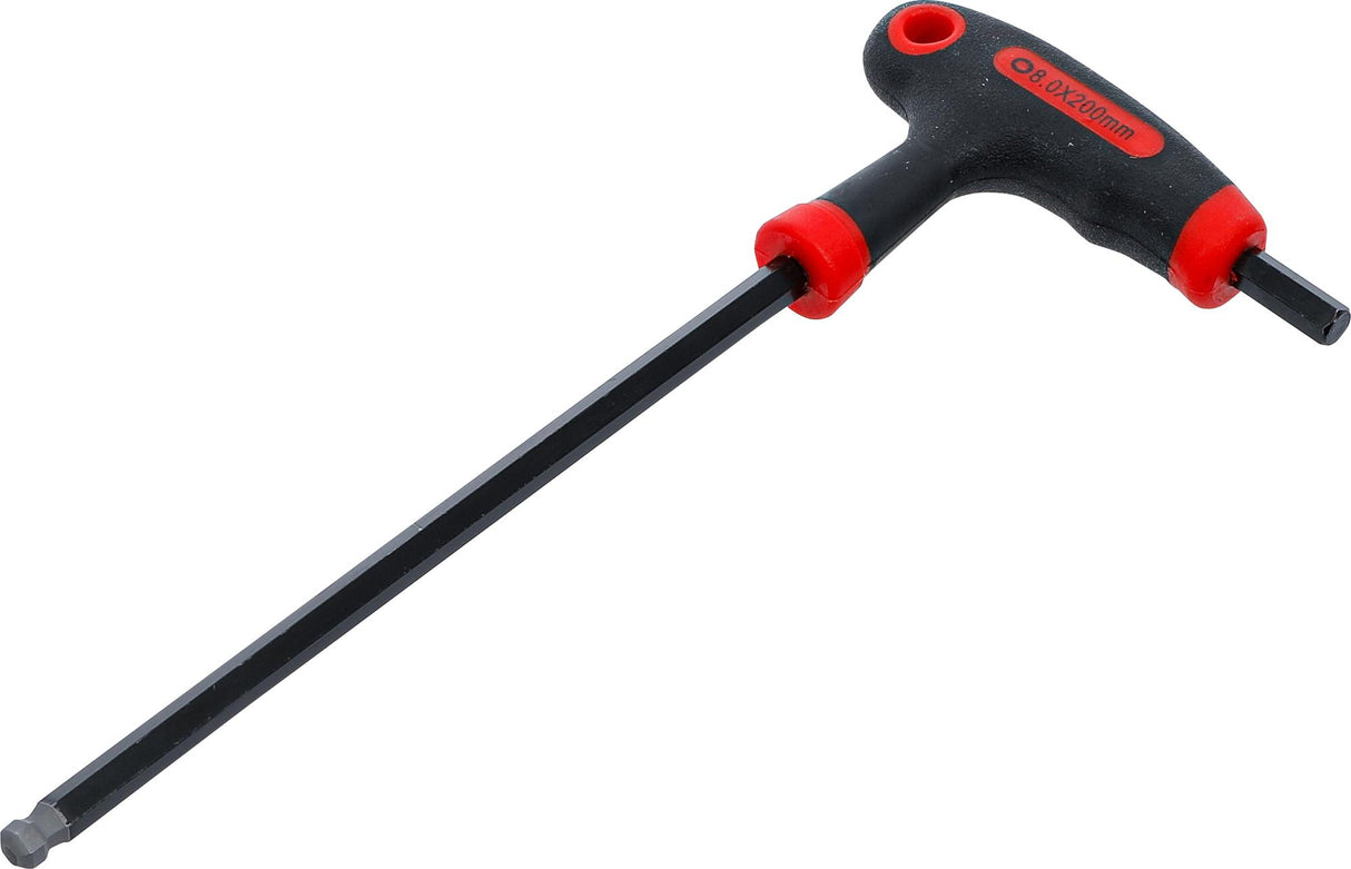 T-HANDLE L-TYPE WRENCH | INTERNAL HEXAGON / INTERNAL HEXAGON WITH BALL HEAD | 8 MM (7882-8)