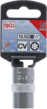 SOCKET, SUPER LOCK | 12.5 MM (1/2") DRIVE | 15 MM (2415)