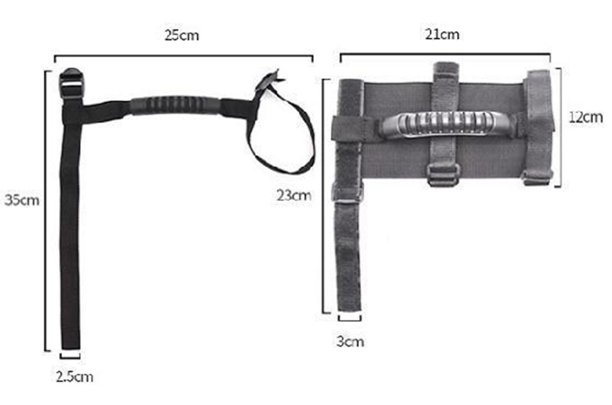 GRAB BAR / SUPPORT HANDLE | VELCRO | WIDE VERSION | UP TO 200 KG (GH35W)