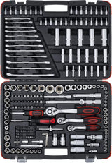 SOCKET SET | 6.3 MM (1/4") / 10 MM (3/8") / 12.5 MM (1/2") DRIVE | 216 PCS. (15216)