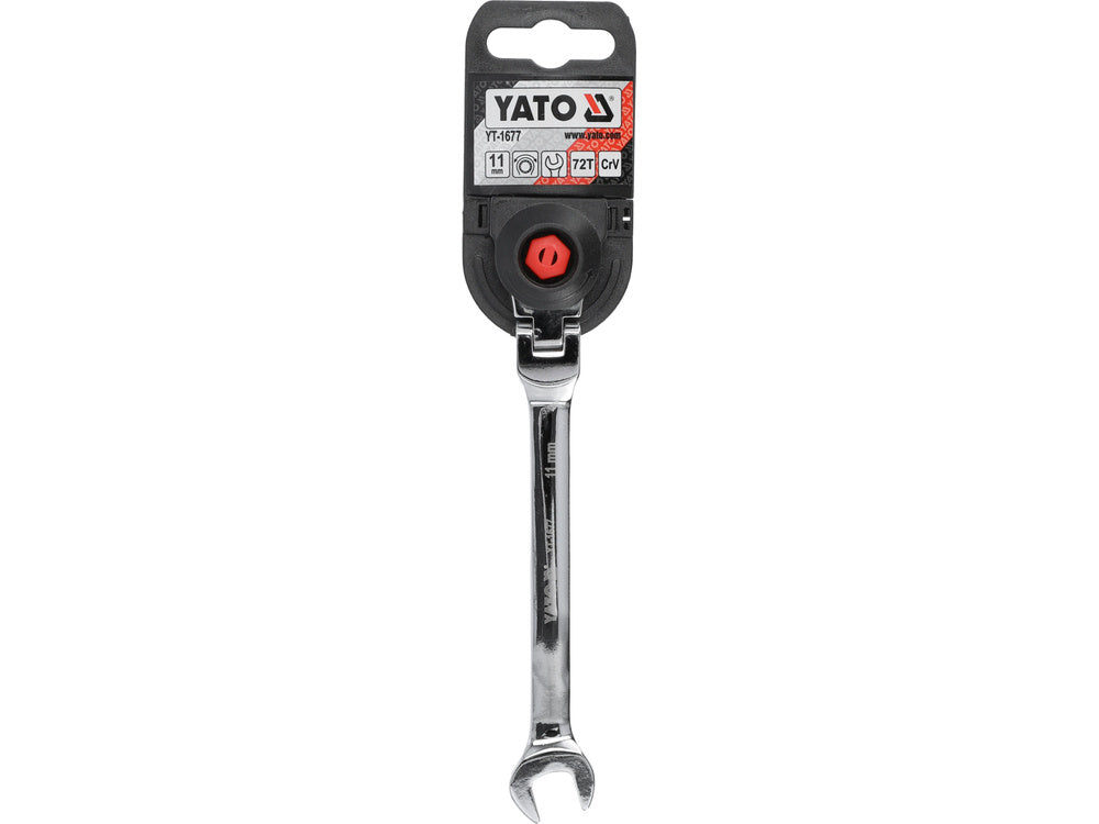 FLEX. RATCHET COMBINATION WRENCH 11MM (YT-1677)