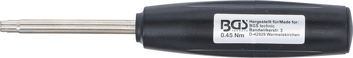 VALVE CORE TORQUE TOOL | 0.45 NM (1551)