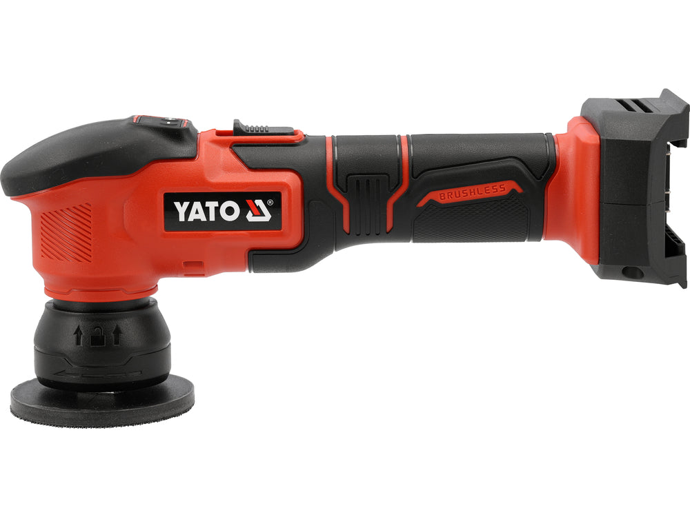 CORDLESS RANDOM ORBITAL POLISHER | 18V | 3 INTERCHANGEABLE PADS | BATTERY NOT INCLUDED (YT-82927)