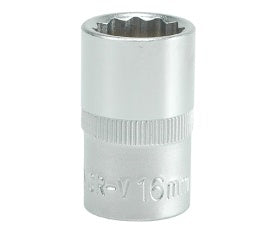 SOCKET 16MM 1/2" 12PT CV  REGULAR (YT-1278)