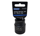 IMPACT SOCKET HEX | 20 MM (3/4") | 30 MM (S34-30)