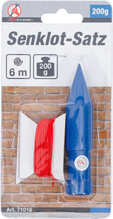 PLUMB LINE SET WITH CORD | 200 G | 6 M (71018)