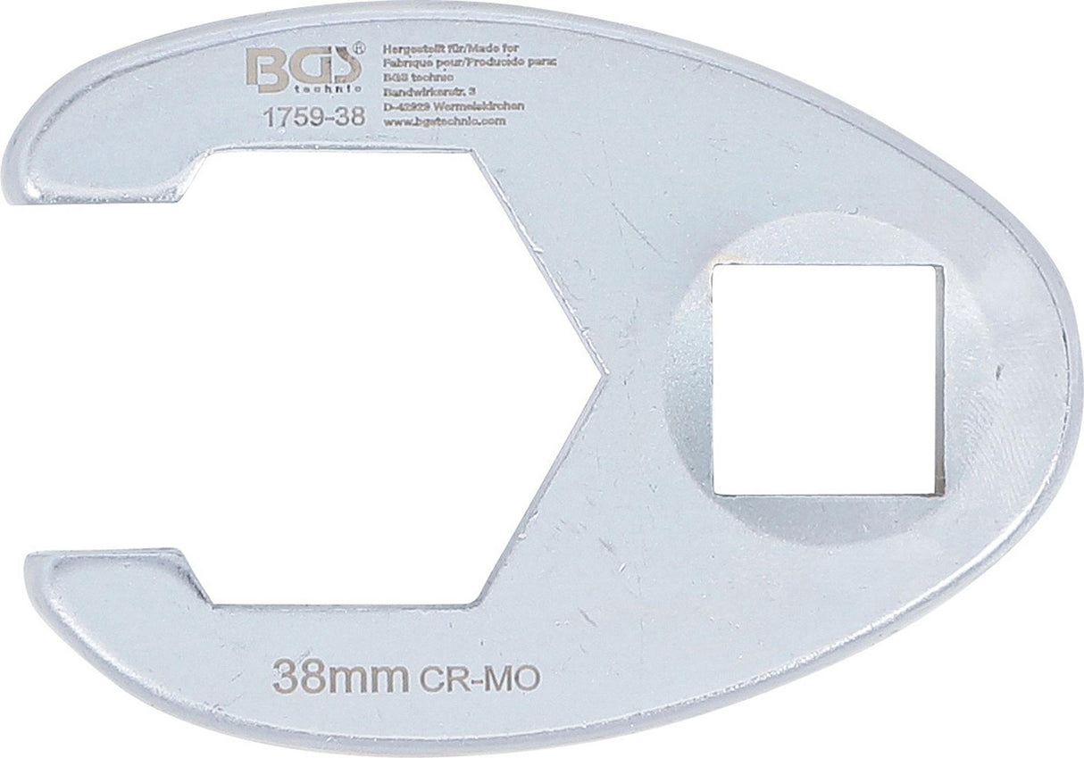 CROWFOOT SPANNER | 20 MM (3/4") DRIVE | 38 MM (1759-38)