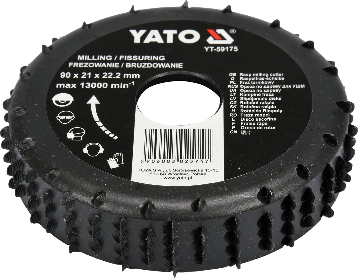 RASP MILLING CUTTER 90MM (YT-59175)