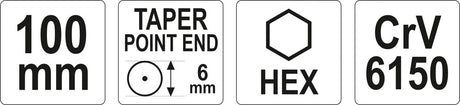 PUNCH 6X100MM (YT-47150)