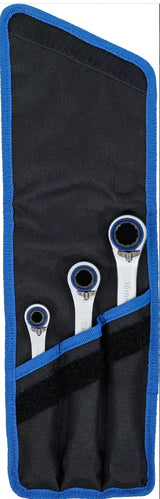RATCHET RING SPANNER SET | REVERSIBLE | "4-IN-1" | 3 PCS. (1556)