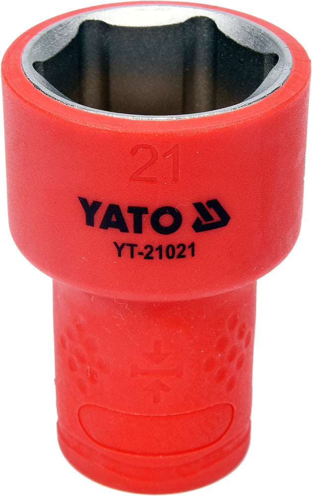 INSULATED HEXAGONAL SOCKET 21MM 3/8" VDE (YT-21021)