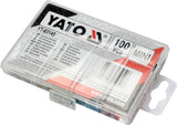 CAR FUSE ASSORTMENT 100 PCS MINI LOW PRO (YT-83145)