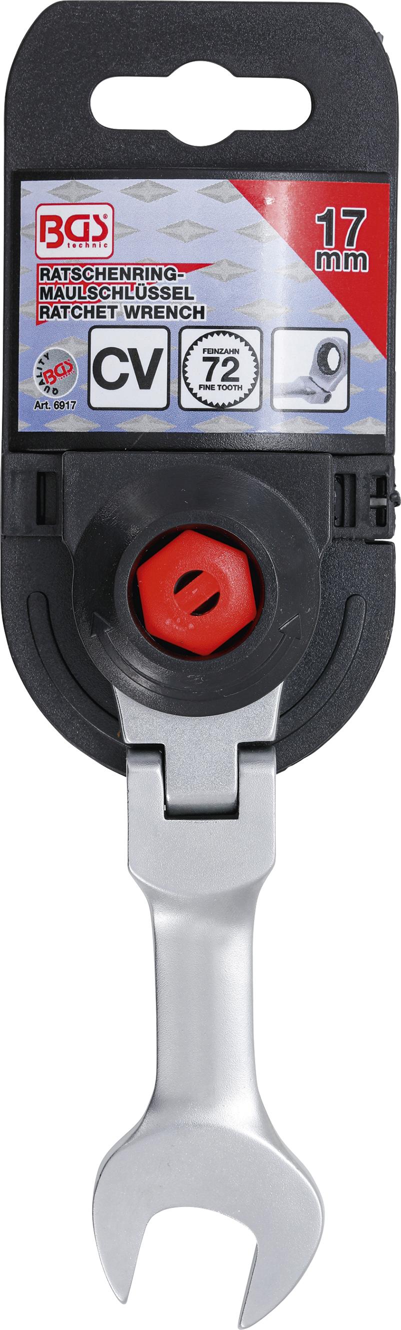 RATCHET COMBINATION WRENCH | SHORT | ADJUSTABLE | 17 MM (6917)