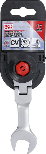RATCHET COMBINATION WRENCH | SHORT | ADJUSTABLE | 17 MM (6917)