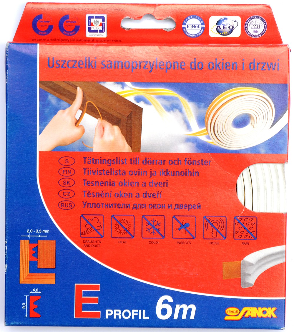 SEAL F.WINDOWS&DOORS EPDM T.E WHITE 6M (76750)