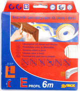 SEAL F.WINDOWS&DOORS EPDM T.E WHITE 6M (76750)