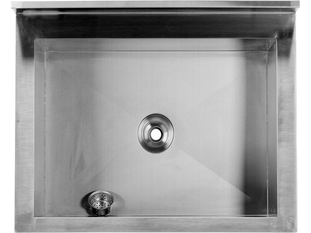 STAINLESS STEEL TABLE WITH SPACIOUS SINK / BASIN | 60 X 60 CM (YG-30920)
