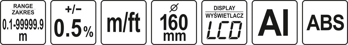 MEASURING WHEEL 10 000 M (YT-71655)