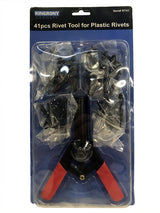 RIVETER FOR PLASTIC RIVETS WITH SET | 41 PCS. (RT41)