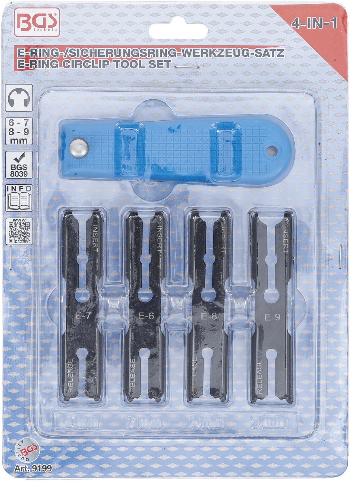 E-RING CIRCLIP TOOL SET | "4-IN-1" (9199)