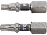 SCREWDRIVER BITS 1/4 25MM T20 2 PCS NI (YT-78013)