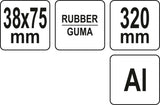PRESSURE ROLLER WITH ALU HANDLE TYPE J (YT-44150)