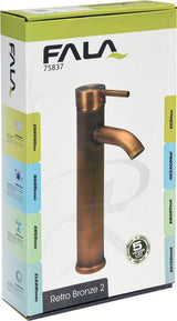 BASIN MIXER RETRO BRONZE 2 HI (75837)