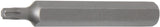 BIT | LENGTH 75 MM | 10 MM (3/8") DRIVE | T-STAR (FOR TORX) T27 (4567)
