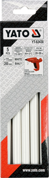 GLUE STICKS 11,2X200MM 5PCS WHITE (YT-82438)