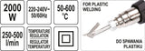 HEAT GUN 2000W  50-600C 3-SPEED (YT-82295)
