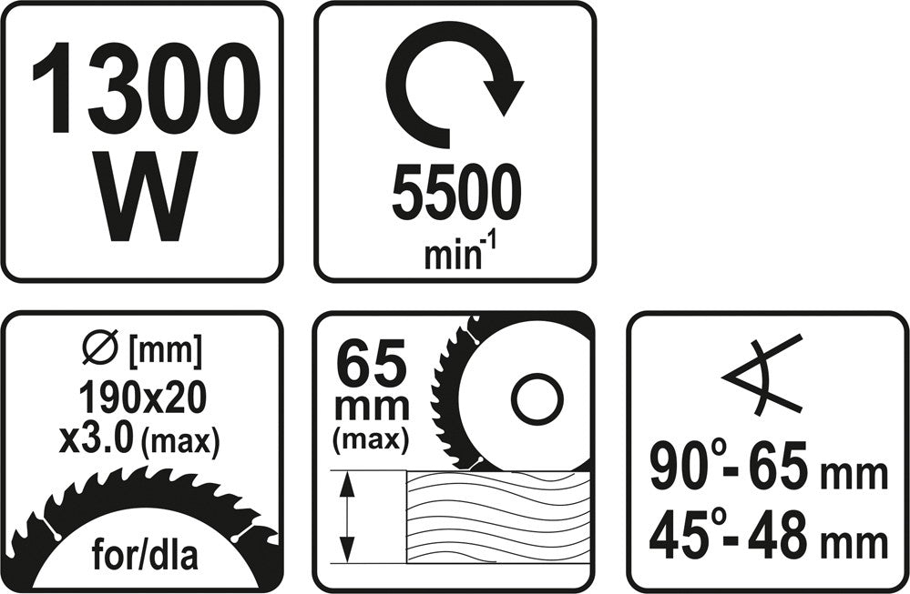 CIRCULAR SAW | 1300 W (YT-82150)