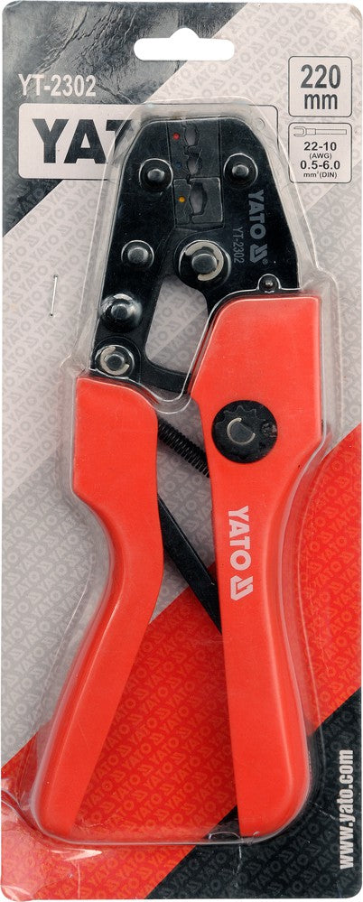 CRIMPING PLIERS | 0.5-6 MM² (22-10 AWG) (YT-2302)