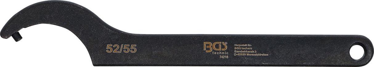 HOOK WRENCH WITH PIN | 52 - 55 MM (74216)